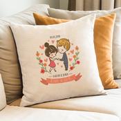 He Asked, She Said Yes.. Cushion image