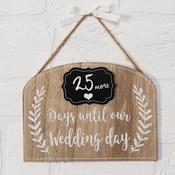 Countdown to our Wedding Chalkboard MDF Plaque
