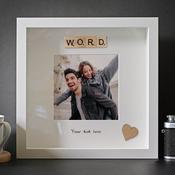 Any Word Scrabble Box Frame Gift image