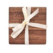 Housewarming Set of 4 Wooden Coasters image
