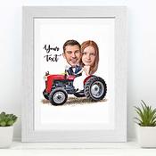 The Farmers Wedding Caricature