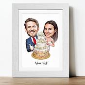 The Wedding Cake Caricature