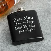 Best Man For The Day Hip Flask image