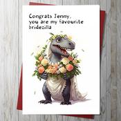 Bridezilla Card (personalise) image