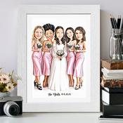 Custom Caricature for 5 People