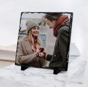 Personalised Photo Slate With Glossy Finish – 20cm x 20cm