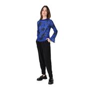 Molly Bracken Dandelion Shirred Stand Collar Blouse image