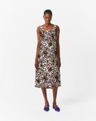 Beatrice B Printed Duchesse Bustier Dress With Shoulder Straps image