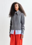 Essentiel Antwerp Jimmer Knitted Pullover with Jewel detailing on the Collar