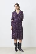 Suncoo Celya Midi dress with Purple &amp;amp; Pink Print image