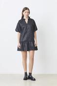 Suncoo Chelsea Short Dress in Metallic Jacquard image