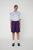Stella Nova Loose Blouse with Frills - Dust Blue image