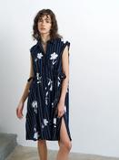 French Connection Cambria Cotton Sleeveless Drawstring Dress image