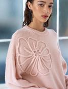 French Connection Patrice Knit Floral Motif Jumper