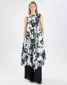 High Sparky Black White Fitted Bodice Dress image