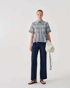 Beatrice B Cotton Shirt with Geometric Print