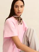 Emme MAESTRO Jersey T-shirt with scarf detail - PINK image