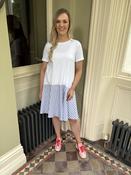 Emme RUGIADA Jersey-Flounce Dress White/Blue image