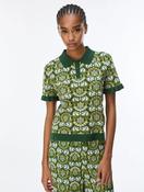 Iblues VERTICE JACQUARD POLO SHIRT - Dark Green