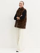 Emme EMMBACCANO Long Jersey Gilet - COGNAC