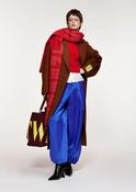 Essentiel Antwerp KELP Brown Oversized Wool-Cashmere Blend Coat