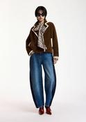 Essentiel Antwerp Kugar Brown with White Contrast Trims
