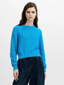 French Connecton Lily Mozart Blue Purl Knit Jumper image
