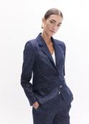 Lola Casademunt Fitted Blazer in Printed Cashmere Corduroy image
