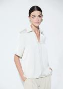 Lola Casademunt Short Sleeve Top with Front Studs