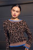 Molly Bracken Leopard Knit Sweater image