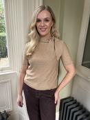 EMME Gold Knit with Pussy Bow