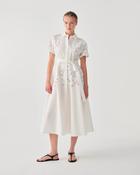 Beatrice B EMBROIDERED POPLIN CHEMISIER DRESS - 10 image