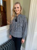 Sfizio Check Ruffled blouse - 40 image