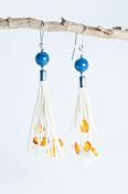 Coral Tassel Earrings image