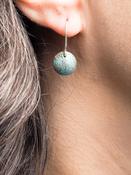 Botanical Copper Earrings Turquoise