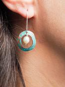Copper Pearl Earrings