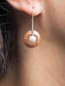 Copper Pearl Earrings