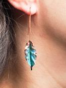 Leaves Copper Earrings