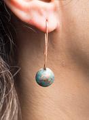 Copper Flowers Earrings