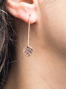 Copper  Disc Earrings