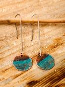 Botanical Patina Copper Earrings