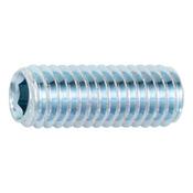 Hexagon socket set screw with truncated cone ISO 4026 steel 45H, zinc-plated blue passivated (A2K) image