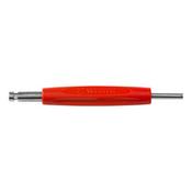 Screwdriver and extractor for valve inserts and caps