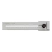 Marking gauge made of stainless steel with hardened marking edge and millimetre graduation