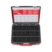 Tapping screws, pan head with collar assortment 1402 pieces in system case 4.4.1.