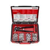 Rivet nuts, countersunk head assortment 605 pieces in system case 4.4.1.
