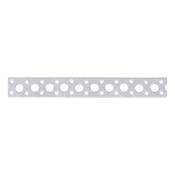 Punched mounting strip with marginal perforation