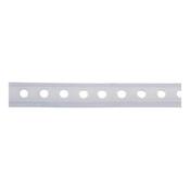 Plastic-coated punched mounting strip