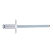 Blind rivet, large flat head