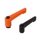 Slim clamping lever with female thread